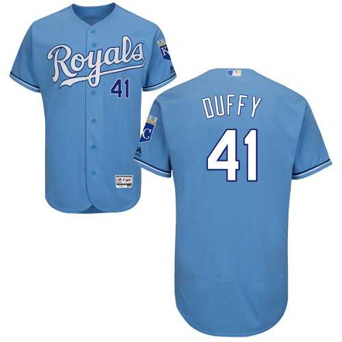 Kansas City Royals #41 Danny Duffy Light Blue Flexbase Authentic Collection Stitched MLB Jersey