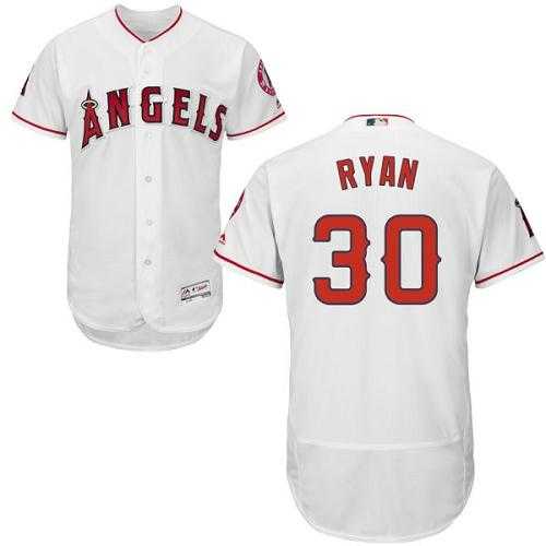 Los Angeles Angels Of Anaheim #30 Nolan Ryan White Flexbase Authentic Collection Stitched MLB Jersey