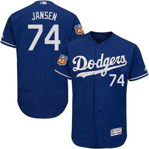 Los Angeles Dodgers #74 Kenley Jansen Blue Flexbase Authentic Collection Stitched MLB Jersey