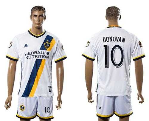 Los Angeles Galaxy #10 Donovan Home Soccer Club Jersey