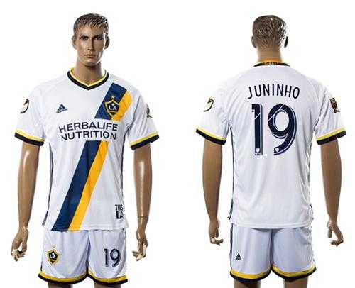Los Angeles Galaxy #19 Juninho Home Soccer Club Jersey