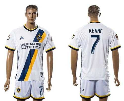 Los Angeles Galaxy #7 Keane Home Soccer Club Jersey