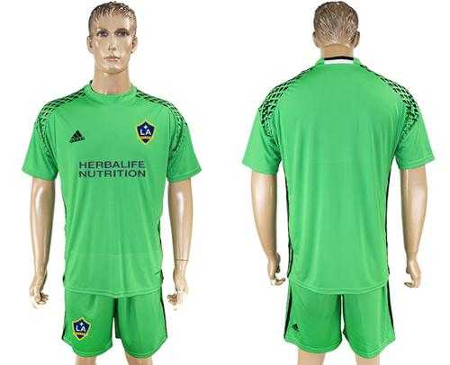 Los Angeles Galaxy Blank Green Goalkeeper Soccer Club Jersey