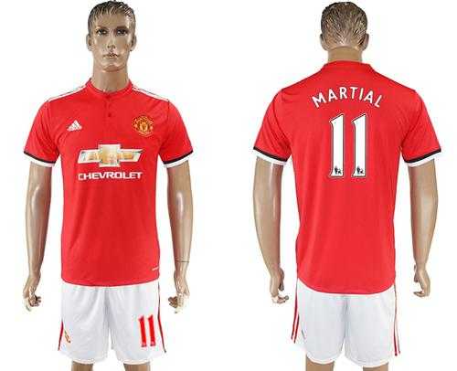 Manchester United #11 Martial Home Soccer Club Jersey