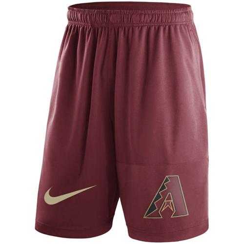 Men's Arizona Diamondbacks Nike Red Dry Fly Shorts