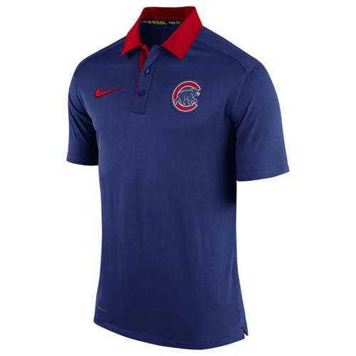 Men's Chicago Cubs Nike Royal Authentic Collection Dri-FIT Elite Polo