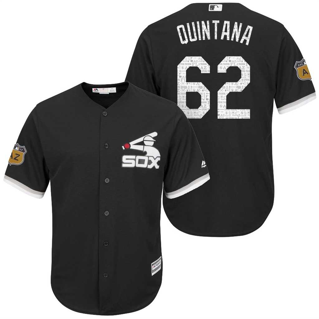 Men's Chicago White Sox #62 Jose Quintana 2017 Spring Training Flex Base Authentic Collection Stitched Baseball Jersey