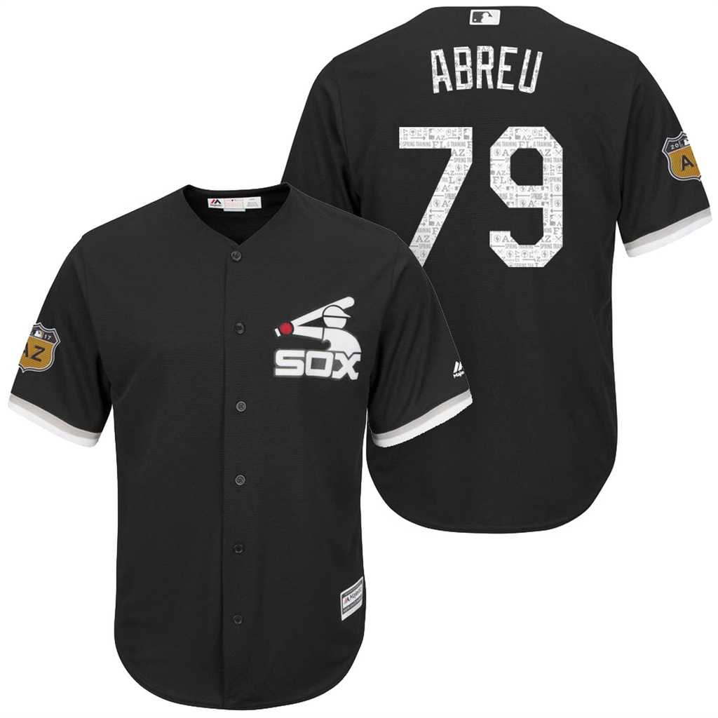 Men's Chicago White Sox #79 Jose Abreu 2017 Spring Training Flex Base Authentic Collection Stitched Baseball Jersey