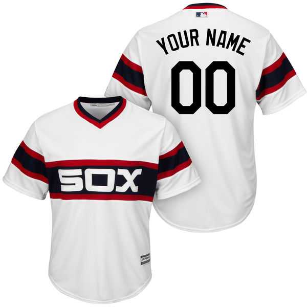Men's Chicago White Sox Majestic White Home Alternate Cool Base Custom Jersey