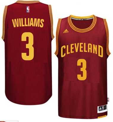 Men's Cleveland Cavaliers #3 Derrick Williams adidas Burgundy Player Swingman Road Jersey