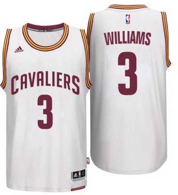 Men's Cleveland Cavaliers #3 Derrick Williams adidas White Player Swingman Home Jersey