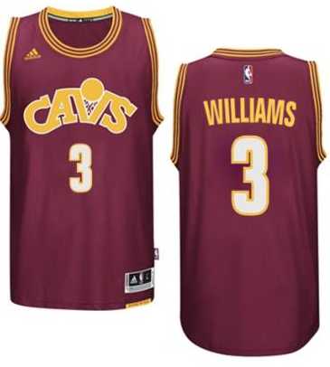 Men's Cleveland Cavaliers #3 Derrick Williams adidas Wine Hardwood Classic Swingman Jersey