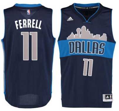 Men's Dallas Mavericks #11 Yogi Ferrell adidas Navy Swingman climacool Jersey