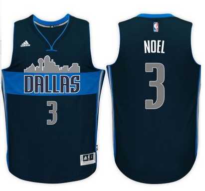 Men's Dallas Mavericks #3 Nerlens Noel adidas Navy Swingman Alternate Jersey