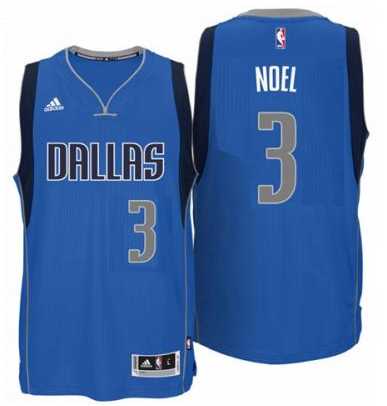Men's Dallas Mavericks #3 Nerlens Noel adidas Royal Blue Swingman Road Jersey