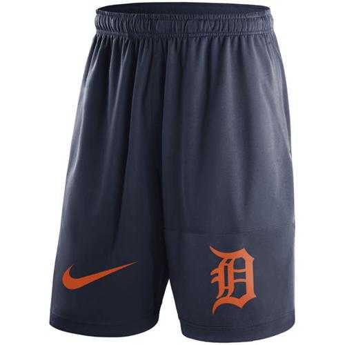 Men's Detroit Tigers Nike Navy Dry Fly Shorts