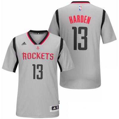 Men's Houston Rockets #13 James Harden adidas Silver New Swingman Alternate Jersey