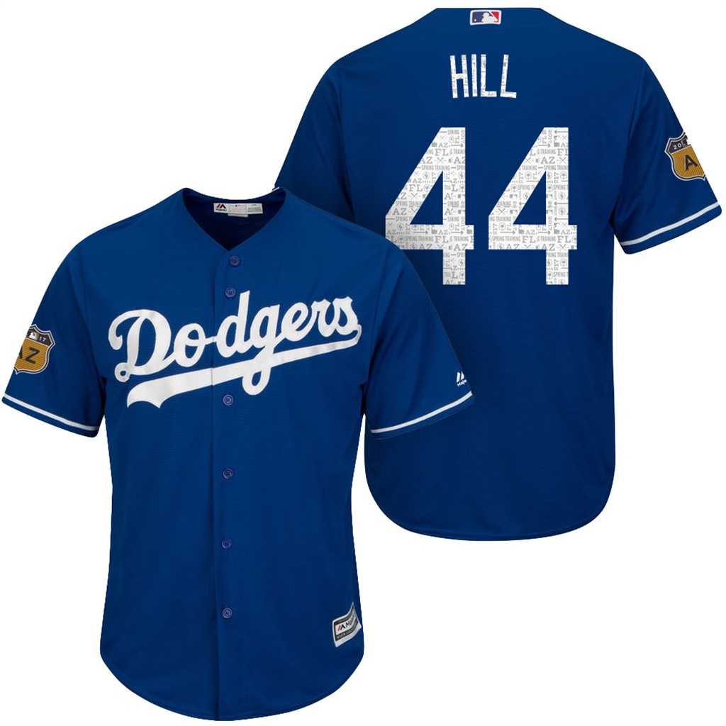 Men's Los Angeles Dodgers #44 Rich Hill 2017 Spring Training Cool Base Stitched MLB Jersey