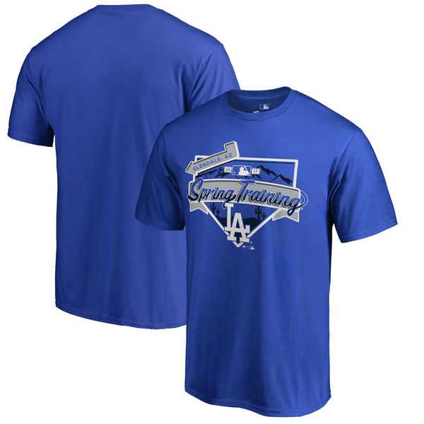 Men's Los Angeles Dodgers Fanatics Branded Blue 2017 MLB Spring Training Team Logo Big & Tall T-Shirt