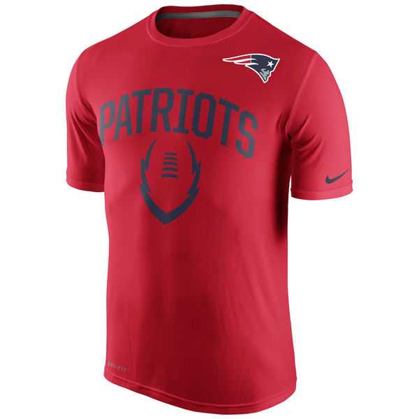 Men's New England Patriots Nike Red Legend Icon Performance T-Shirt