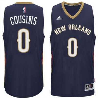 Men's New Orleans Pelicans #0 DeMarcus Cousins adidas Navy Player Swingman Jersey
