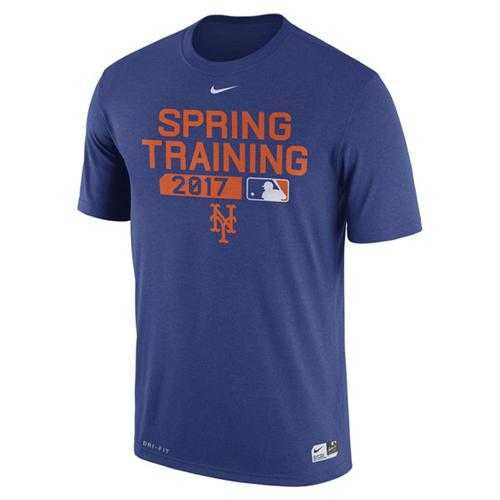 Men's New York Mets Nike Royal 2017 Spring Training Authentic Collection Legend Team Issue Performance T-Shirt