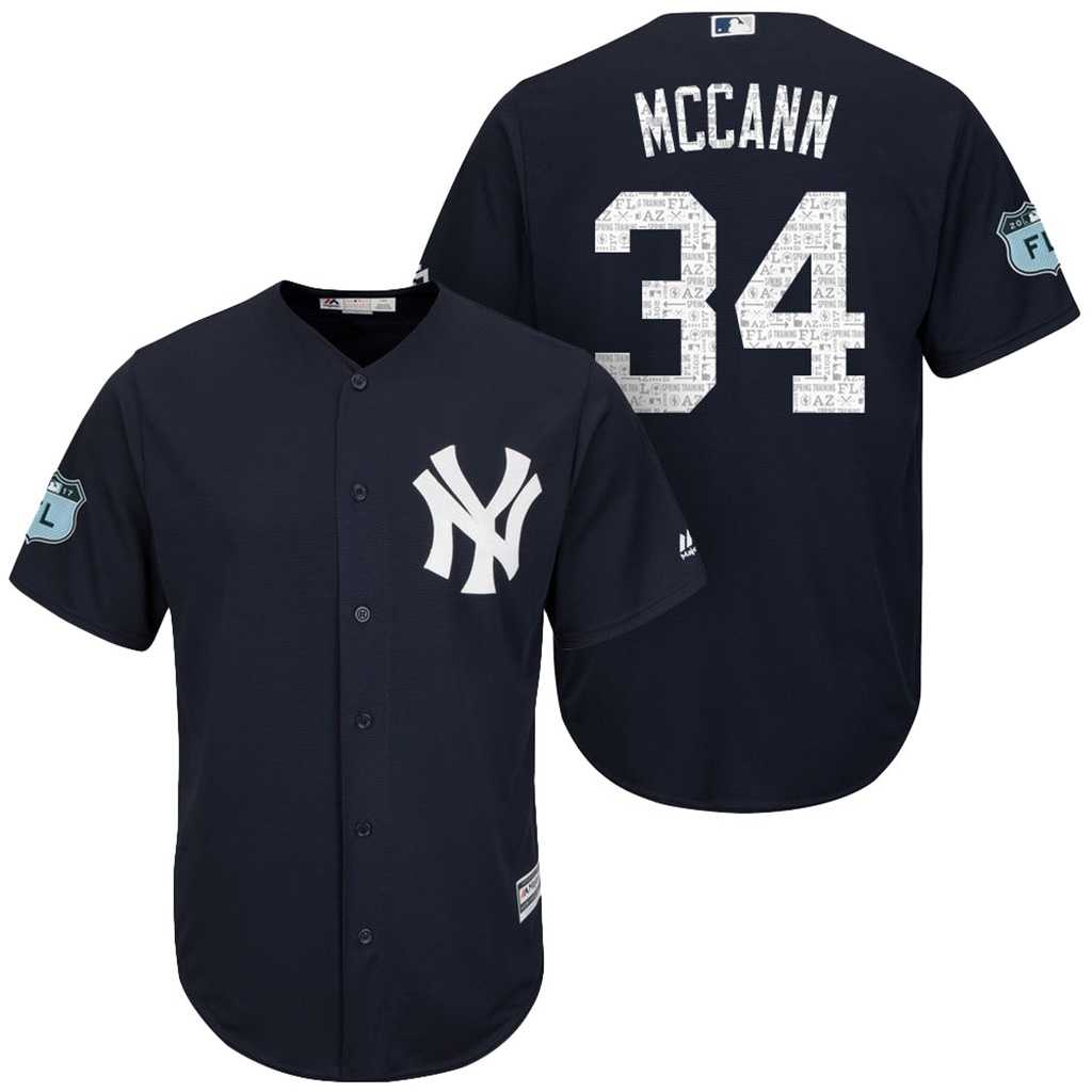 Men's New York Yankees #34 Brian McCann 2017 Spring Training Cool Base Stitched MLB Jersey