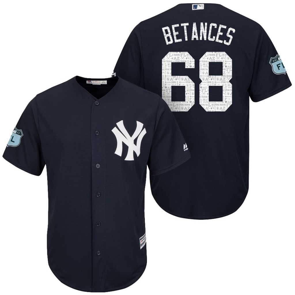 Men's New York Yankees #68 Dellin Betances 2017 Spring Training Cool Base Stitched MLB Jersey