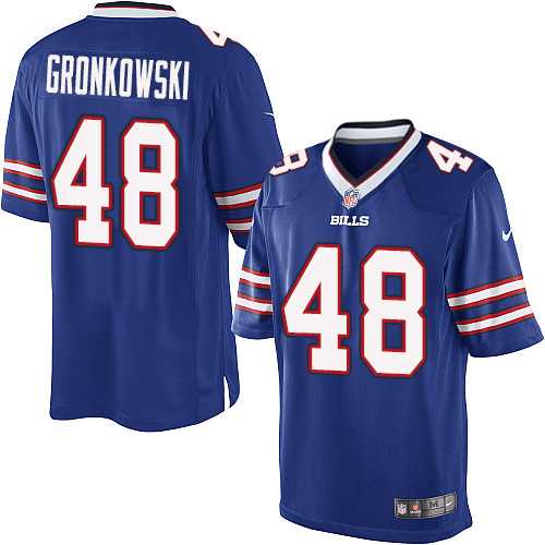 Men's Nike Buffalo Bills #48 Glenn Gronkowski Royal Blue Limited NFL Jersey