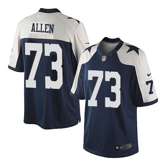 Men's Nike Dallas Cowboys #73 Larry Allen Navy Blue Limited Throwback Alternate Jersey