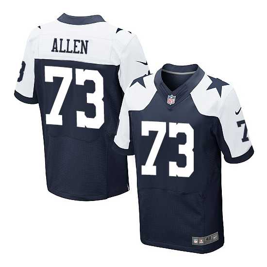 Men's Nike Dallas Cowboys #73 Larry Allen Navy Blue Stitched NFL Elite Throwback Alternate jersey