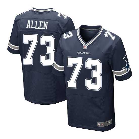 Men's Nike Dallas Cowboys #73 Larry Allen Navy Blue Stitched NFL Elite jersey