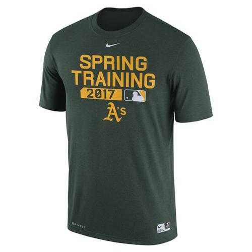 Men's Oakland Athletics Nike Green Authentic Collection Legend Team Issue Performance T-Shirt
