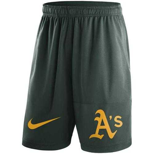 Men's Oakland Athletics Nike Green Dry Fly Shorts