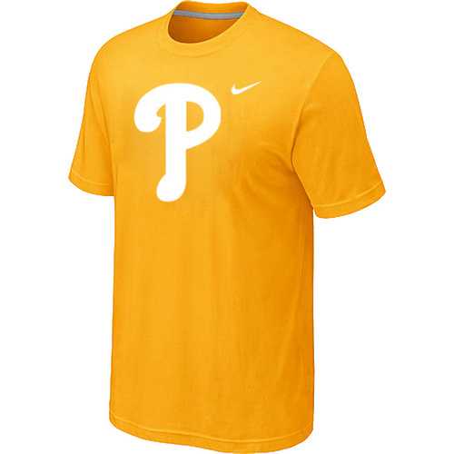 Men's Philadelphia Phillies Fresh Logo Yellow T-Shirt