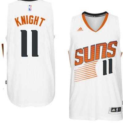 Men's Phoenix Suns #11 Brandon Knight adidas White Swingman Home Jersey