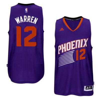 Men's Phoenix Suns #12 TJ Warren adidas Purple Swingman Road Jersey