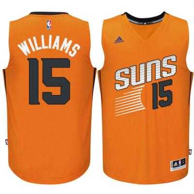 Men's Phoenix Suns #15 Alan Williams adidas Orange Swingman Alternate Jersey