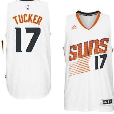 Men's Phoenix Suns #17 P.J. Tucker adidas White Swingman Home Jersey