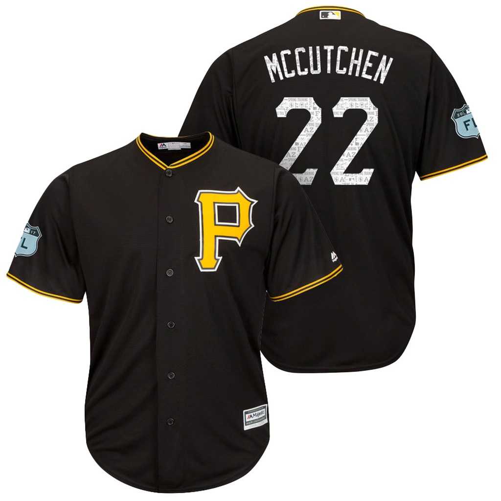 Men's Pittsburgh Pirates #22 Andrew McCutchen 2017 Spring Training Cool Base Stitched MLB Jersey