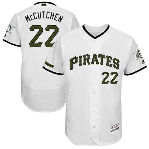 Men's Pittsburgh Pirates #22 Andrew McCutchen White Flexbase Authentic Collection Memorial Day Stitched MLB Jersey