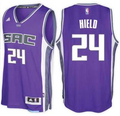 Men's Sacramento Kings #24 Buddy Hield adidas Purple City Swingman Road Jersey