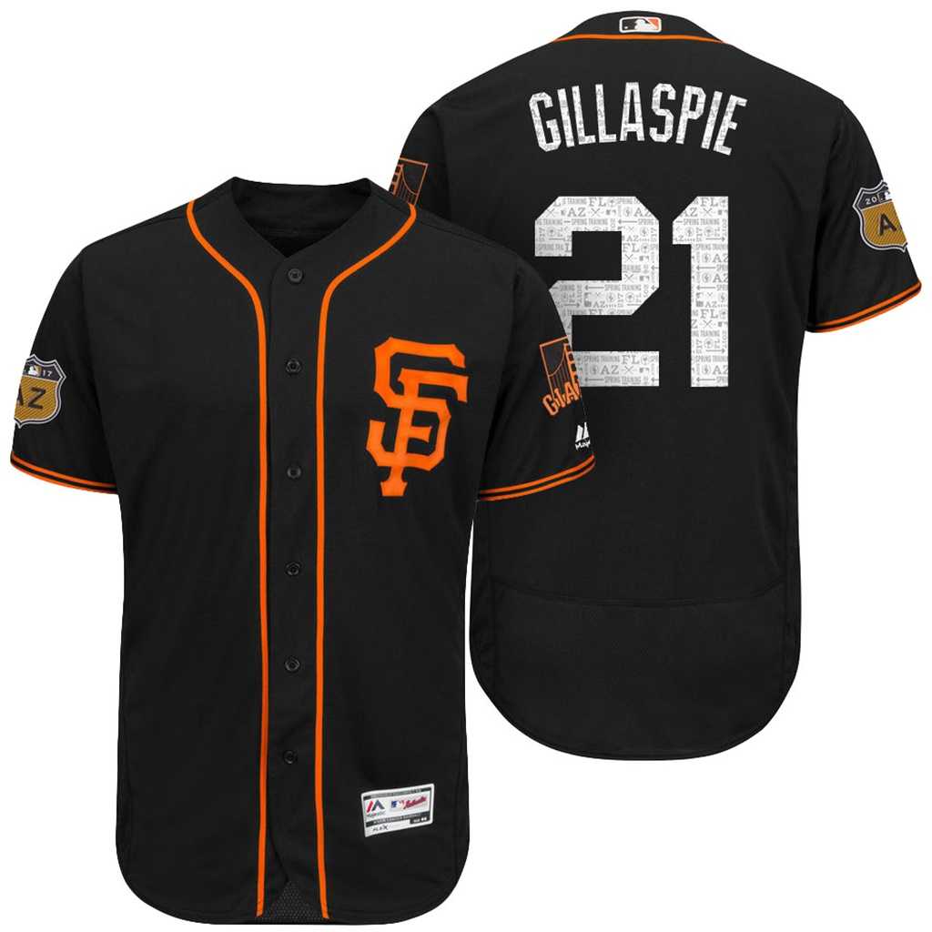 Men's San Francisco Giants #21 Conor Gillaspie 2017 Spring Training Flex Base Authentic Collection Stitched Baseball Jersey