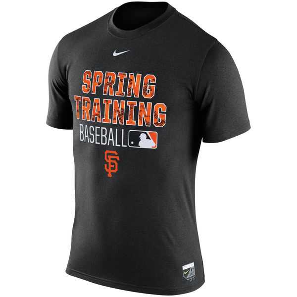 Men's San Francisco Giants Nike Black 2016 Authentic Collection Legend Team Issue Spring Training Performance T-Shirt