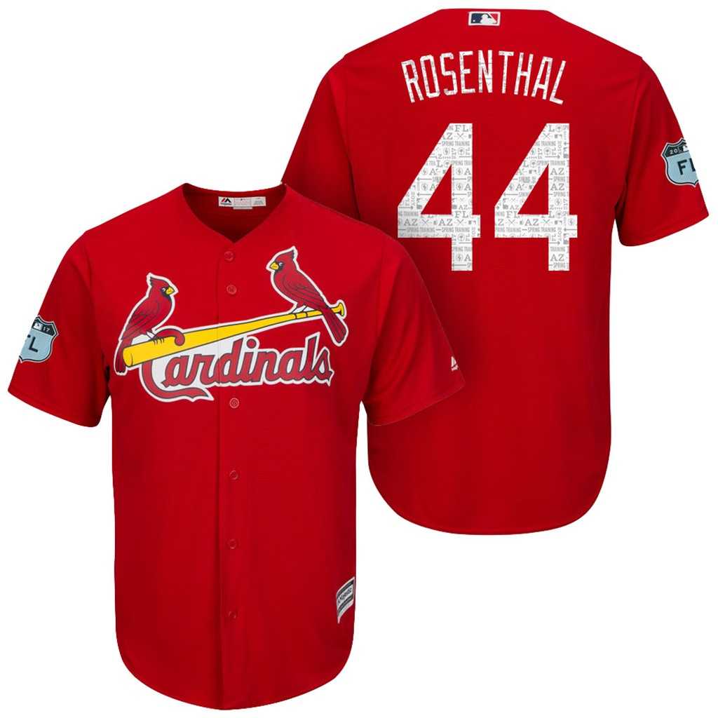 Men's St.Louis Cardinals #44 Trevor Rosenthal 2017 Spring Training Cool Base Stitched MLB Jersey