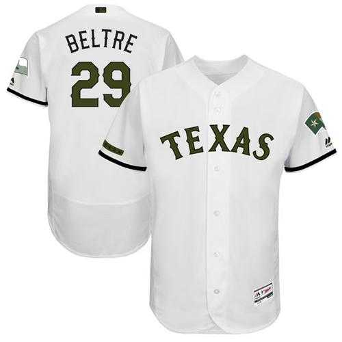 Men's Texas Rangers #29 Adrian Beltre White Flexbase Authentic Collection Memorial Day Stitched MLB Jersey