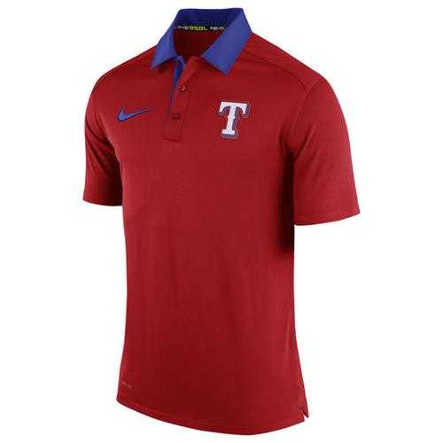 Men's Texas Rangers Nike Red Authentic Collection Dri-FIT Elite Polo