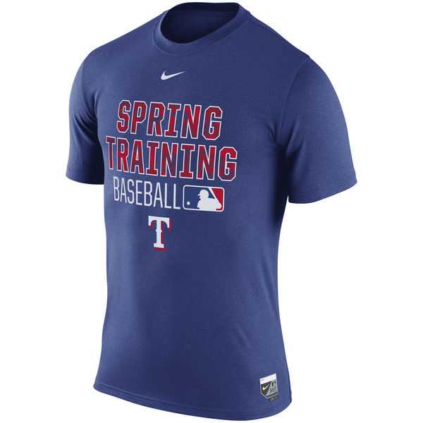 Men's Texas Rangers Nike Royal 2016 Authentic Collection Legend Team Issue Spring Training Performance T-Shirt