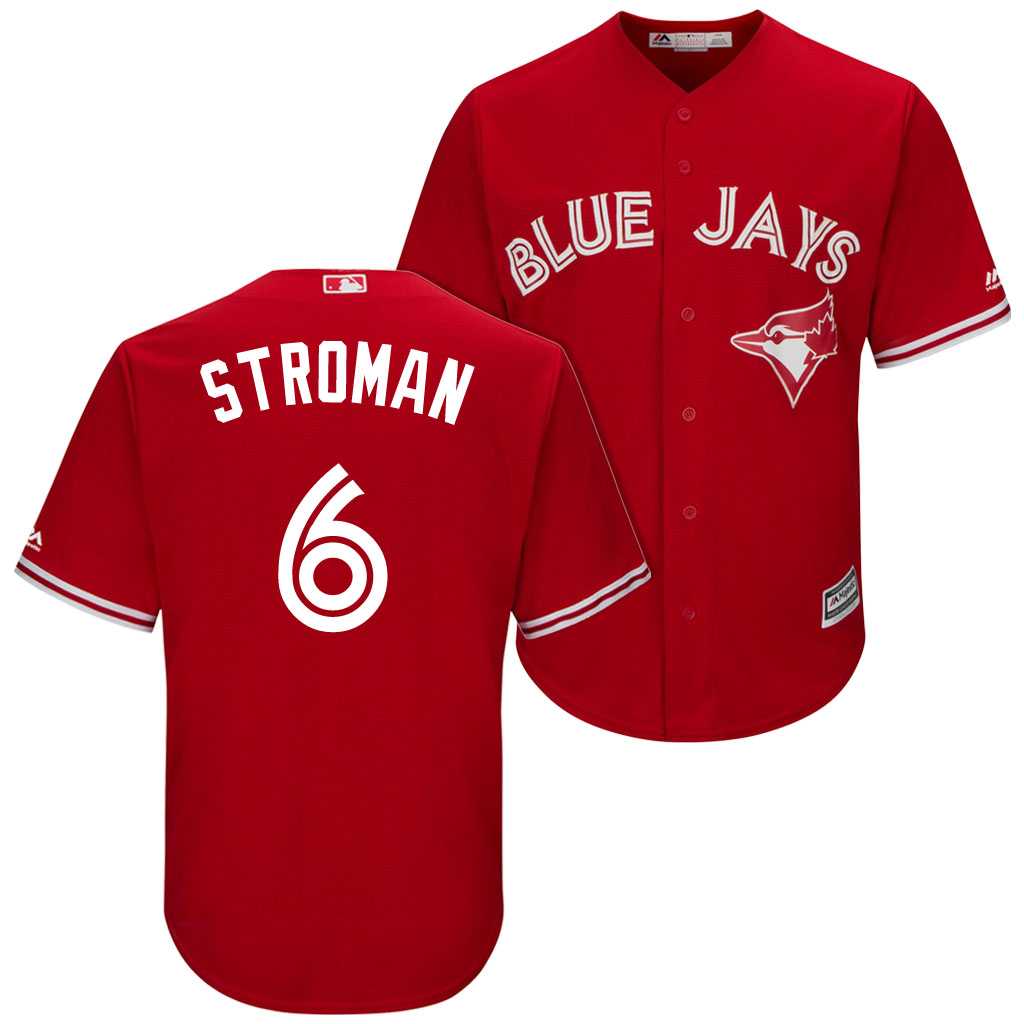 Men's Toronto Blue Jays #6 Marcus Stroman Red Cool Base Stitched MLB Jersey Men's Toronto Blue Jays #6 Marcus Stroman Red Cool Base Stitched MLB Jersey