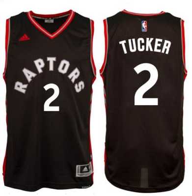 Men's Toronto Raptors #2 P. J. Tucker adidas Black Player Swingman Alternate Jersey